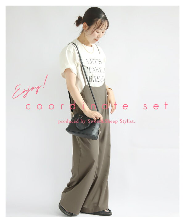 楽天市場】コーディネートセット Tシャツ サロペット 2点セット 