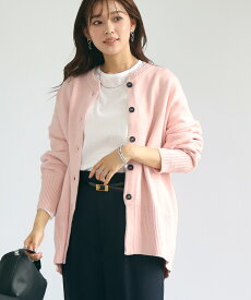 ローゲージニット ニット カーディガン レディース トップス アウター 羽織り 長袖 体型カバー 上着 ニットジャケット ゆったり カーデ 秋冬 オーバーサイズ 厚手 綿 コットン100% 洗える 大人 L LL M 30代 40代 50代 ママ 母