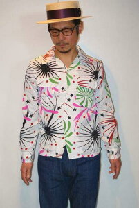 JELADO (�W�F���[�h)�@�����I�[�v���J���[�V���c�@SG51102�@Westcoast Shirts (�E�G�X�g�R�[�X�g�V���c)�@�ԉΕ��z���C�g