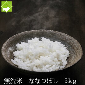 無洗米 5kg 送料無料 ななつぼし 北海道富良野産　秋収穫