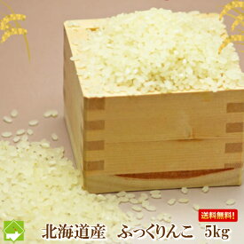 白米 5kg 送料無料 令和5年産 北海道産　冷めても美味しいお米　ふっくりんこ　5kg