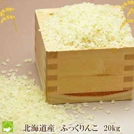 米 20kg 送料無料 北海道産 冷めても美味しいお米 ふっくりんこ 20kg 別途送料が発生する地域あり