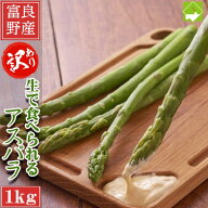 アスパラ 北海道 グリーンアスパラ 訳あり 1kg 生で食べられるアスパラガス 北海道富良野産 朝採り 新鮮 …