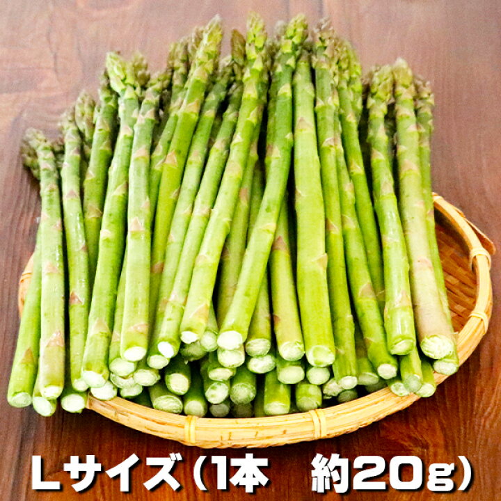 楽天市場】アスパラ 北海道産 送料無料 グリーンアスパラガス Lサイズ 