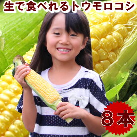 とうもろこし 北海道富良野産 フルーツトウモロコシ 恵味 Lサイズ 8本入 送料無料 別途送料が発生する地域あり
