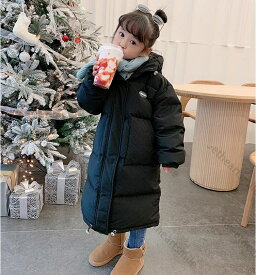 中綿ジャケット 女の子 男の子 ロングコート 中綿コート ベンチコート キッズ 子供用 ジュニア 冬 秋 アウター トレンチコート 子供服 小学生 子供服 暖かい 冬服 カジュアル ブラック ピンク