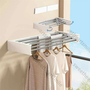 壁掛け ハンガーラック 洗濯物干し 室内 壁 室内物干し 折畳み ネジ式 壁付け物干し ステンレス 洗濯物干し ベランダ 防湿防錆 物干し ステンレス 高耐荷重 屋外 物干し 壁付け 省スペース