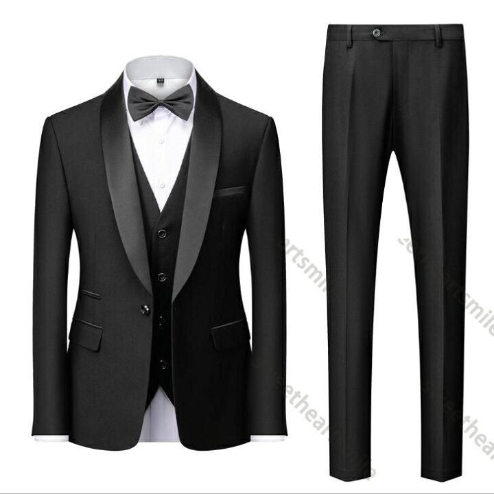 楽天市場】タキシード3点セット メンズ紳士服 メンズスーツ ｜タキシード