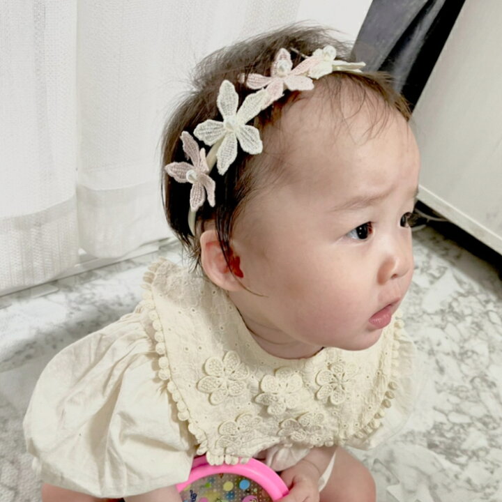 楽天市場 ヘアバンド ベビー パール付き レース フラワー ベビーヘアバンド 1コ ホワイト 白 ピンク Baby 赤ちゃん 新生児 ナイロン ヘアアクセサリー ヘアーバンド ヘッドバンド 髪飾り 痛くない 安全 お宮参り かわいい Bhbn 全品 送料無料 実施中