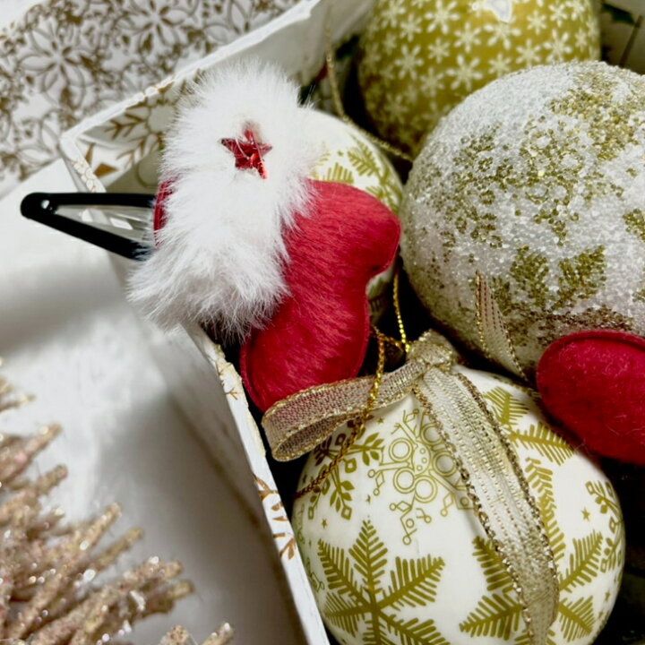 楽天市場】サンタ ブーツ パッチンどめ パッチンピン (1コ  