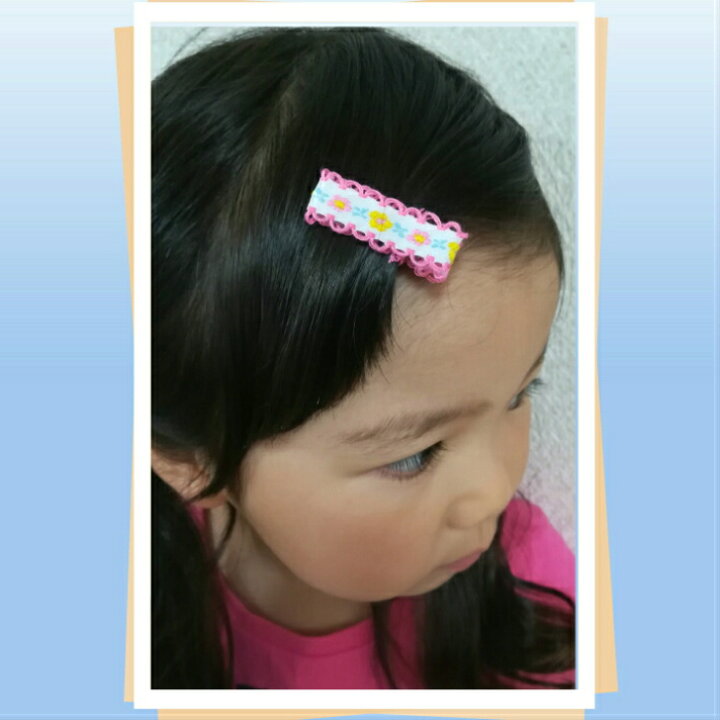 楽天市場】ベビー ヘアクリップ チロリアンテープ 3.5cm (1コ 