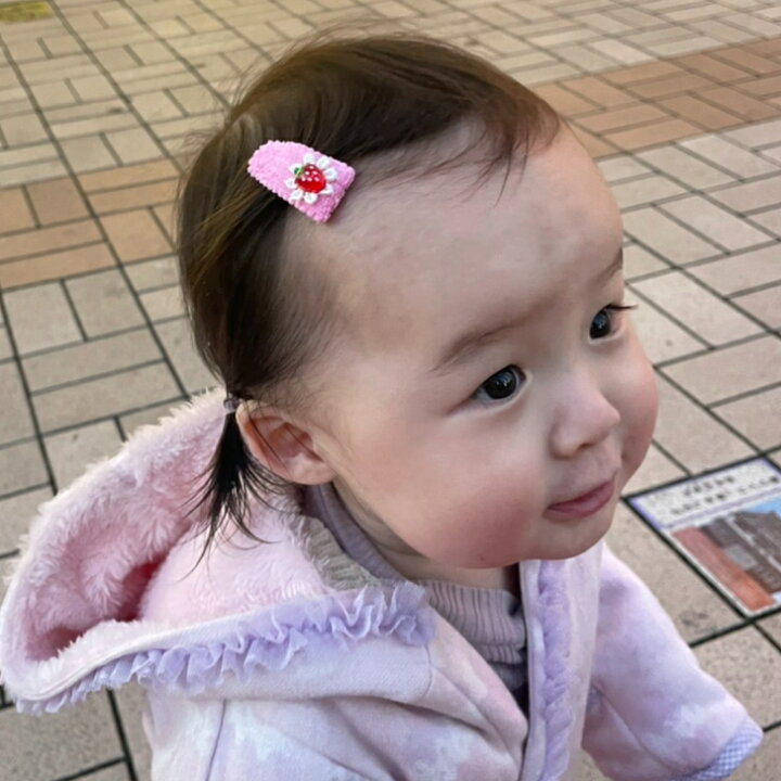 楽天市場 パイル いちご ベビー 赤ちゃん パッチンどめ 2コ Baby 赤 レッド ピンク パッチンピン ヘアクリップ ヘアアクセサリー 髪飾り 髪留め あかちゃん おしゃれ お出かけ お誕生日 1才 0才 新生児 Bhcm 全品 送料無料 実施中 スウィートキス楽天市場店