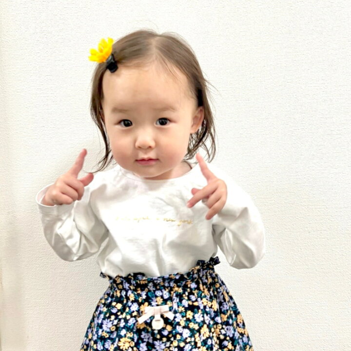楽天市場】【 ベビー ヘアクリップ 】ひまわり 3.5cm 滑り止め付 (1コ  
