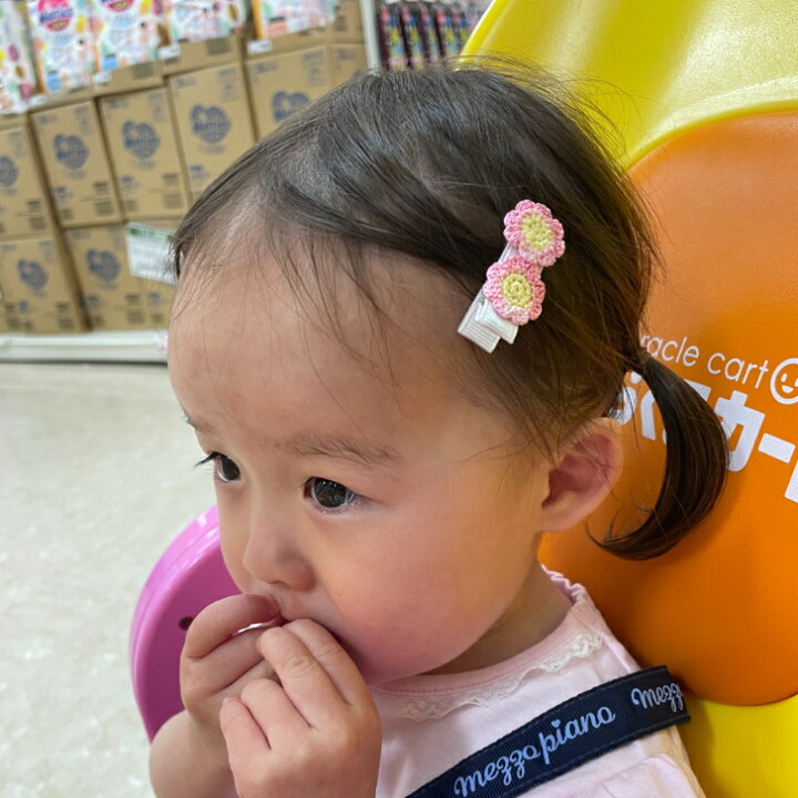 楽天市場 ベビー ヘアクリップ ニット グラデーション ２フラワー 3 5cm 滑り止め付 1コ Baby ビンク ブルー オレンジ ヘアアクセサリー 髪飾り 手作り ハンドメイド 赤ちゃん キッズ 新生児 乳児 Bhcc ヘアクリップ キッズ 全品 送料無料 実施中