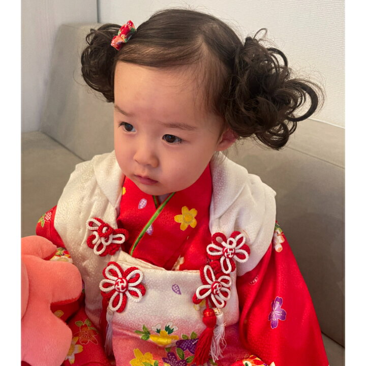 楽天市場】【 七五三 髪飾り 】和柄 ちりめん 花形 パッチンどめ (1コ 