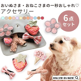 ペットアクセサリー OINUSAMA ONEKOSAMA【ブランド公式】 ペット 犬 猫 ヘアアクセサリー 全12種類 6点セット ケース付き クリップ パッチン パッチンコーム バースデー 誕生日 記念日 ドッグ キャット おしゃれ かわいい ゴールド ピンク [M便 3/6] 【メール便可】