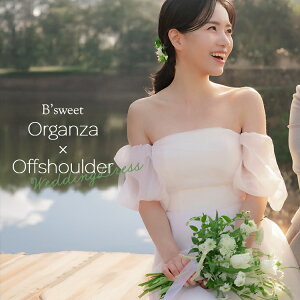 ウェディングドレス ウエディングドレス 編み上げ ドレス オフショル オーガンジー Aライン 二次会 花嫁ドレス 前撮り ロケーションフォト ウエディング 結婚式 二次会 ホワイト 白 【wd717jx