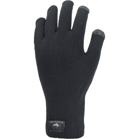(取寄) シールスキンズ ウォータープルーフ オール ウェザー ウルトラ グリップ ニット グローブ SealSkinz Waterproof All Weather Ultra Grip Knitted Glove Black