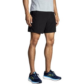 (取寄) ブルックス メンズ ハイ ポイント 7インチ 2イン1 ショート - メンズ Brooks men High Point 7in 2-in-1 Short - Men's Black