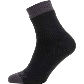 (取寄) シールスキンズ ウォータープルーフ ウォーム ウェザー アンクル レングス ソック SealSkinz Waterproof Warm Weather Ankle Length Sock Black/Grey