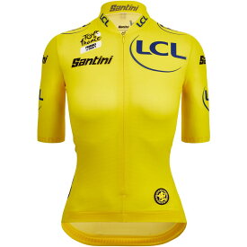 (取寄) サンティーニ レディース TDF ファム アベク ズイフト オーバーオール リーダー ジャージ - ウィメンズ Santini women TDF Femme Avec Zwift Overall Leader Jersey - Women's Giallo