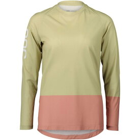 (取寄) POC レディース MTB ピュア ロング-スローブ ジャージ - ウィメンズ POC women MTB Pure Long-Sleeve Jersey - Women's Prehnite Green/Rock Salt