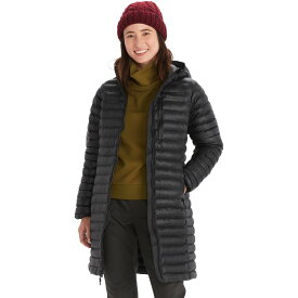 (取寄) マーモット レディース エコー フェザーレス ロング ジャケット - ウィメンズ Marmot women Echo Featherless Long Jacket - Women's Black Shiny