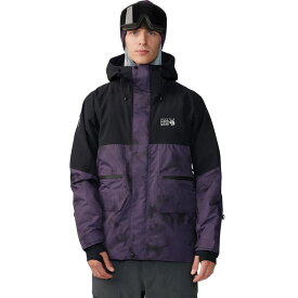 (取寄) マウンテンハードウェア メンズ ファースト トラック ジャケット - メンズ Mountain Hardwear men First Tracks Jacket - Men's Blurple Ice Dye Print