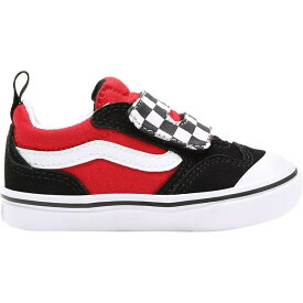 (取寄) バンズ トドラー チェッカーボード コンフィクッシュ ニュー スクール V シューズ - トッドラー Vans toddler Checkerboard ComfyCush New Skool V Shoe - Toddlers' (Checkerboard) Black/Red