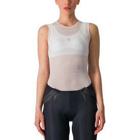 (取寄) カステリ レディース プロ メッシュ スリーブレス ベースレイヤー― - ウィメンズ Castelli women Pro Mesh Sleeveless Baselayer - Women's White