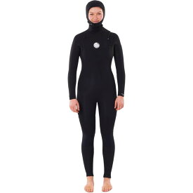(取寄) リップ カール レディース ドーン パトロール 5/4 チェスト-ジップ フーデット ウェットスーツ - ウィメンズ Rip Curl women Dawn Patrol 5/4 Chest-Zip Hooded Wetsuit - Women's Black