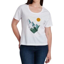 (取寄) クール レディース Topo マウンテン T-シャツ - ウィメンズ KUHL women Topo Mountain T-Shirt - Women's White