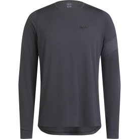 (取寄) ラファ メンズ トレイル メリノ ロング-スローブ T-シャツ - メンズ Rapha men Trail Merino Long-Sleeve T-shirt - Men's Dark Grey/Black