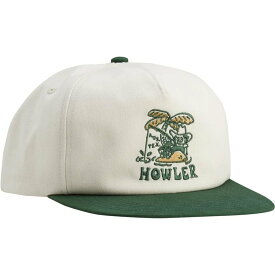 (取寄) ハウラーブラザーズ アイランド タイム アンストラクチャード スナップバック ハット 帽子 Howler Brothers Island Time Unstructured Snapback Hat Off White/Green