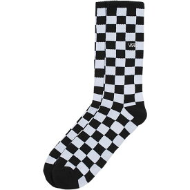 (取寄) バンズ メンズ チェッカーボード クルー ソック - メンズ Vans men Checkerboard Crew Sock - Men's Black/White