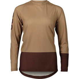 (取寄) POC レディース MTB ピュア ロング-スローブ ジャージ - ウィメンズ POC women MTB Pure Long-Sleeve Jersey - Women's Jasper Brown/Axinite Brown