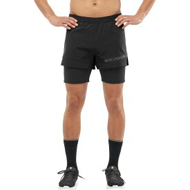 (取寄) サロモン メンズ クロス 2イン1 ショート - メンズ Salomon men Cross 2-In-1 Short - Men's Deep Black