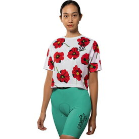 (取寄) オストロイ レディース レッド ポッピーズ クロップ シャツ - ウィメンズ Ostroy women Red Poppies Crop Shirt - Women's Multi