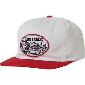 (取寄) ブリクストン バス ブレインズ スイム HP スナップバック ハット Brixton Bass Brains Swim HP Snapback Hat White/Red