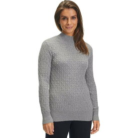 (取寄) ファルケ レディース バー ケーブル モック セーター - ウィメンズ Falke women BA Cable Mock Sweater - Women's Light Grey
