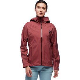 (取寄) ブラックダイヤモンド レディース ストームライン ストレッチ レイン シェル - ウィメンズ Black Diamond women Stormline Stretch Rain Shell - Women's Cherrywood