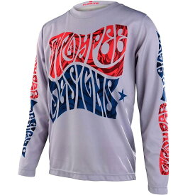 (取寄) トロイリーデザインズ ボーイズ フローライン ロング-スローブ ジャージ - ボーイズ Troy Lee Designs boys Flowline Long-Sleeve Jersey - Boys' Cement