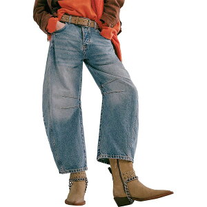 (���) �t���[�s�[�v�� ���f�B�[�X �O�b�h ���b�N �~�b�h ���C�Y �o���� �p���c - �E�B�����Y Free People women Good Luck Mid Rise Barrel Pant - Women's Ultra Light Beam