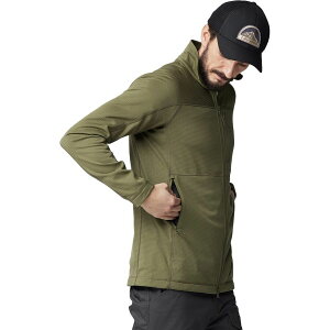 (���) �t�F�[�����[�x�� �����Y �A�r�X�R ���C�g �t���[�X �W���P�b�g - �����Y Fjallraven men Abisko Lite Fleece Jacket - Men's Green