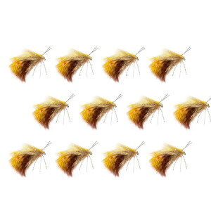 (���) �����^�i�t���C�J���p�j�[ �W�O �X�p�[�N�� ���~�[ - 12-�p�b�N Montana Fly Company Jig Sparkle Yummy - 12-Pack Brownie