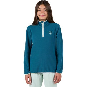 (���) ���V�j���[�� �L�b�Y �t���[�X 1/2-�W�b�v �v���I�[�o�[ - �L�b�Y Rossignol kids Strawpile Fleece 1/2-Zip Pullover - Kids' Deep Lake