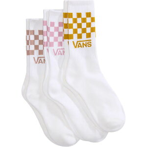 (���) �o���Y �����Y �N���V�b�N �`�F�b�N �N���[ �\�b�N�X - �����Y Vans men Classic Check Crew Sock - Men's Pink Dawn