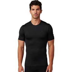 (���) �t�H�b�N�X���[�V���O �����Y �e�N�x�[�X �V���[�g�X���[�u �V���c - �����Y Fox Racing men TecBase Short-Sleeve Shirt - Men's Black