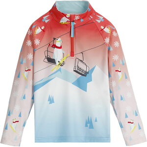 (���) �X�p�C�_�[ �g�h���[ ���t���N�g 1/2-�W�b�v �g�b�v - �g�b�h���[ Spyder toddler Reflect 1/2-Zip Top - Toddlers' Coral Haze