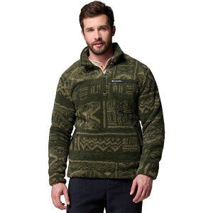 (���) �R�����r�A �����Y ���M�b�h ���b�W �n�C �p�C�� 1/2-�W�b�v �W���P�b�g - �����Y Columbia men Rugged Ridge High Pile 1/2-Zip Jacket - Men's Greenscape Deschutes Days